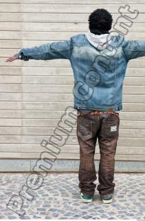 Black man in blue jeans clothe 0025